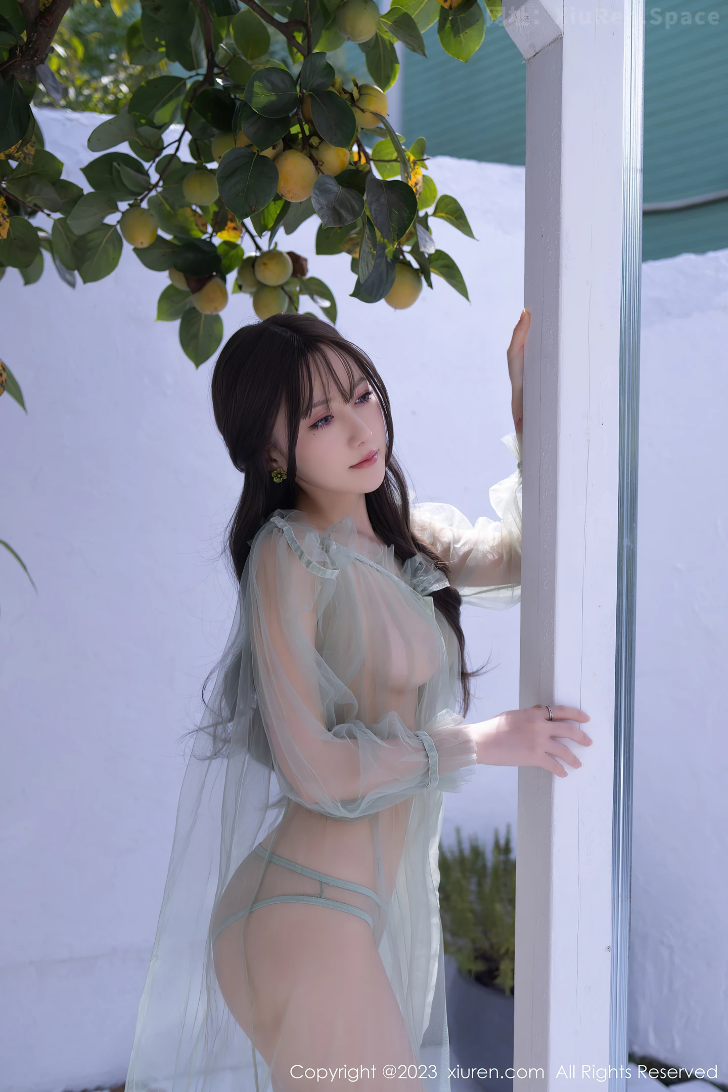 图片[5]-[XiuRen秀人网]VOL.7614 模特鱼子酱Fish性感淡绿色薄纱裙透视秀惹火身材撩人诱惑写真81P-秀人网官方网站